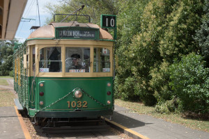 You may notice this being a Melbourne tram. Also i assure you the conductor is a human, though he looks like a thunderbird