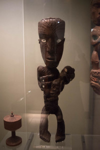 This is an Maori carving of the Madonna and Child, when Christianity was being spread. The Church, in their cultural imperial dickishness, didn't accept the gift.