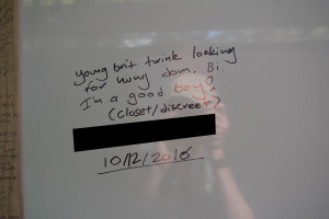 Found some personals in the loo. What a blast from the past - I guess the internet isn't ubiquitous in Kerikeri.